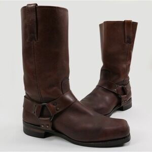 Frye Leather 12R Harness Boots 10M Biker Engineer 150th Anniversary USA Made Men